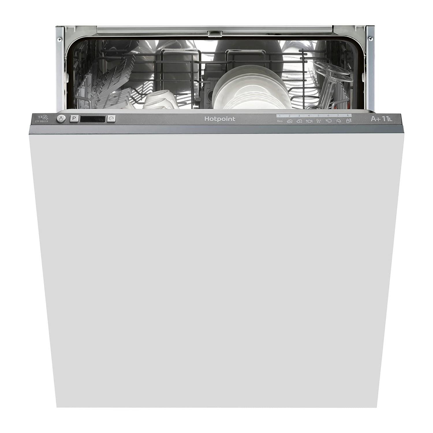 HIC 3B19 C UK Integrated Standard Dishwasher, 13 Place Settings, 5 Programs
