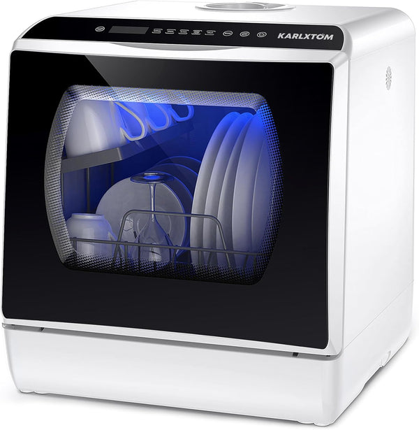 Table Top Dishwasher 6 Programs Mini Dishwasher with Touch Control, Auto-drying, Baby Care & Fruit